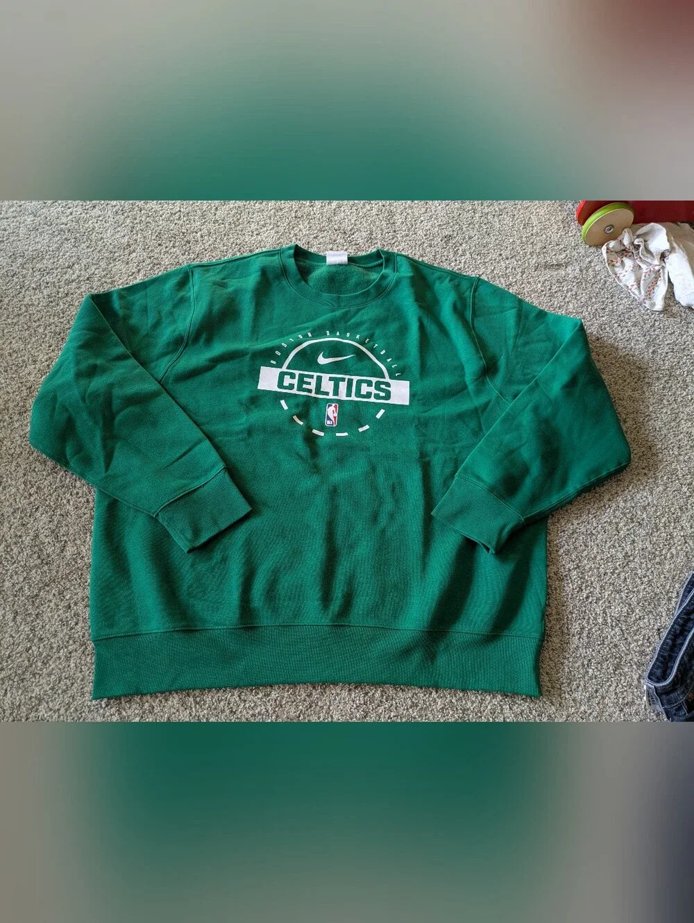 Men's Boston Celtics Nike Kelly Green 2025/26 Authentic Practice Club Sweatshirt